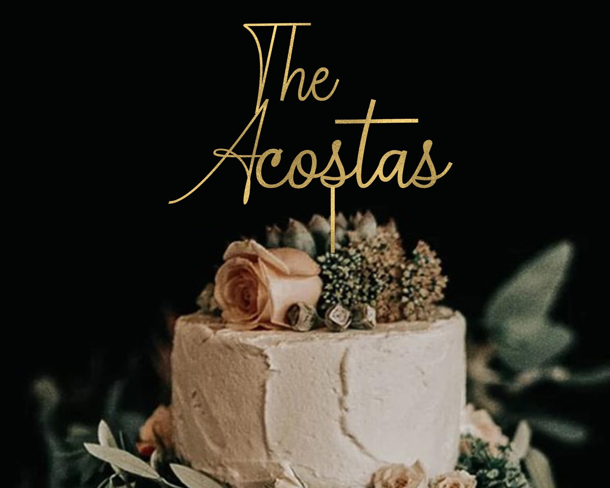 Custom Wedding Cake Toppers - Personalized Bride and Groom Cake Topper for Weddings & Anniversaries | Perfect for Wedding Cakes, Anniversary Celebrations, and Romantic Couple Gifts