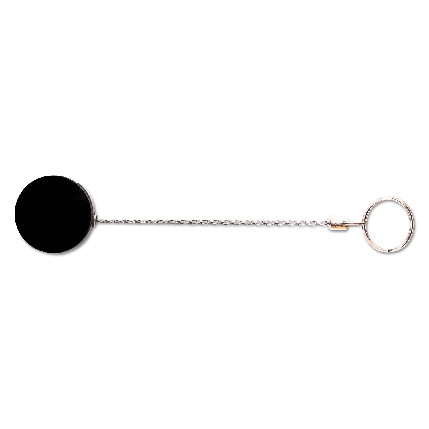 Advantus Heavy Duty Retractable ID Badge Holder Reel - 18.5 Inch Extension, Black & Chrome - 6 Pack - Perfect for Security Guards, Nurses, and Office Professionals