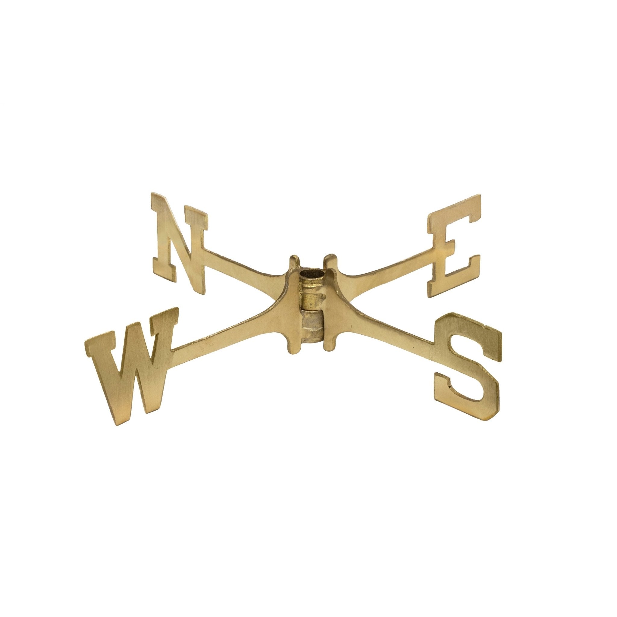 Large 18-Inch Brass Weathervane with Directional Compass - Perfect for Garden, Farmhouse, and Barn Roof Decor