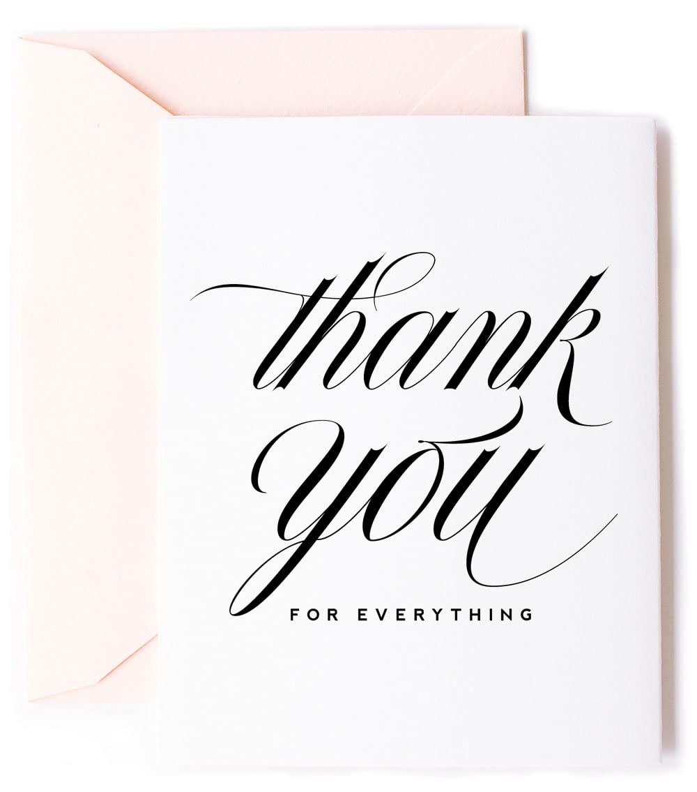 Cute Kitty Thank You Cards Set - 3 Pack Assorted Blank Greeting Cards with Envelopes for Women (4.25