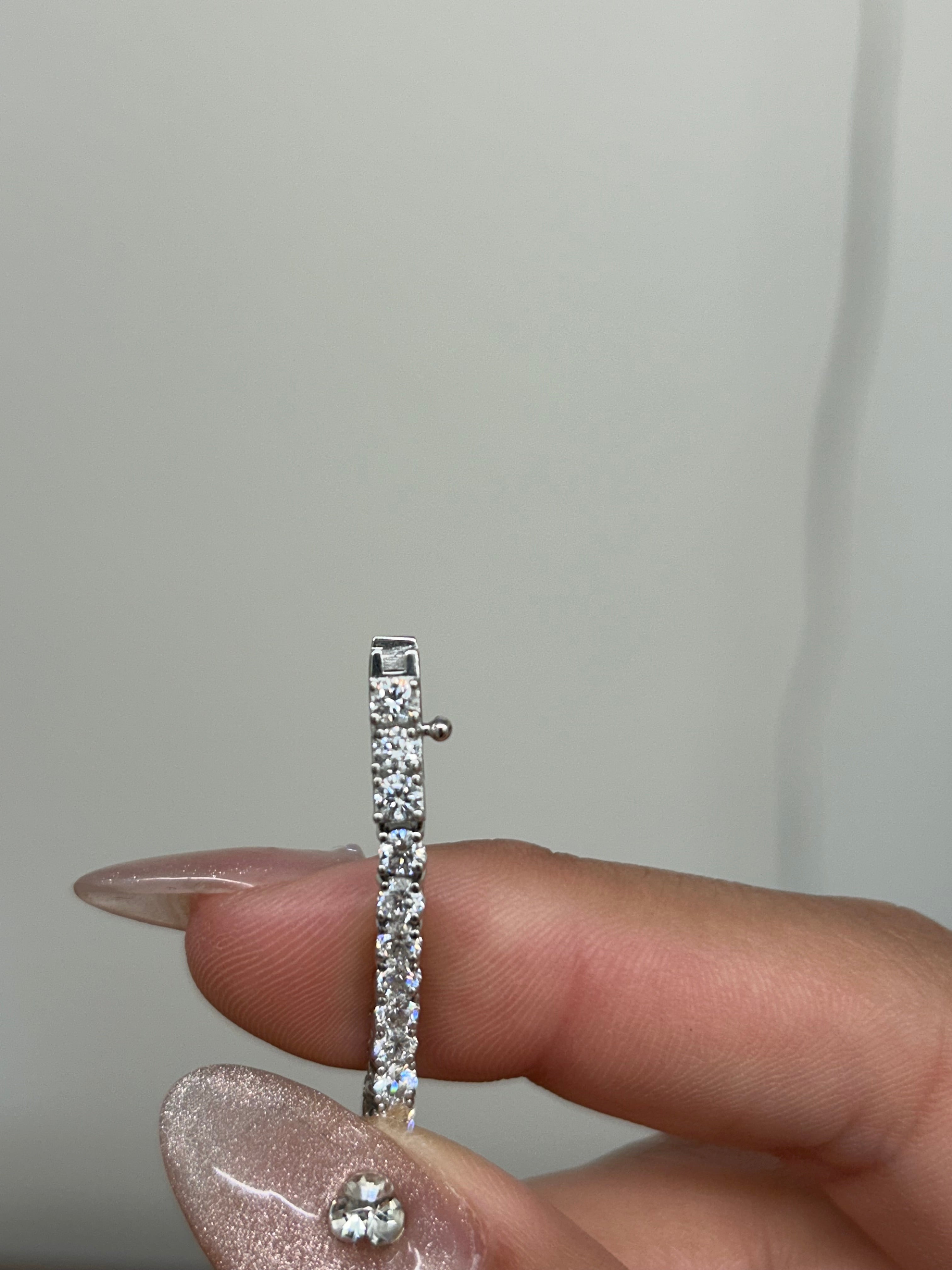 13.51CT Lab-Created Tennis Necklace - Elegant Simulated Diamond Necklace for Women | Perfect for Weddings, Parties & Special Occasions