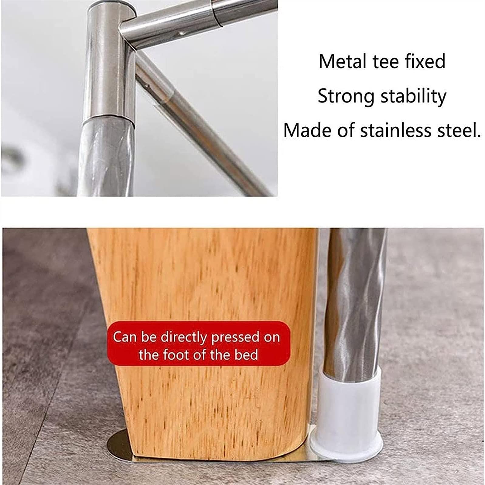 FDFWEFLQQ Double Canopy Mosquito Net Frame with Stainless Steel Poles & Curtain Brackets - King/Twin Size, 22mm Thick - Perfect for Bedroom, Indoor Home Decor & Outdoor Camping Protection
