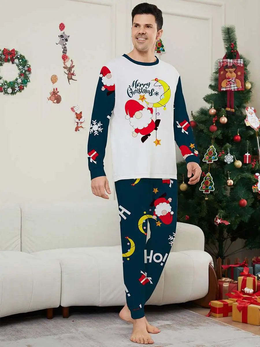 Festive Santa Claus Christmas Matching Family Pajama Set - Cozy Holiday Sleepwear for Family Photos & Christmas Morning