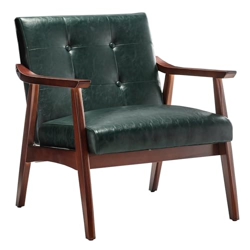 Hunter Green Faux Leather/Espresso