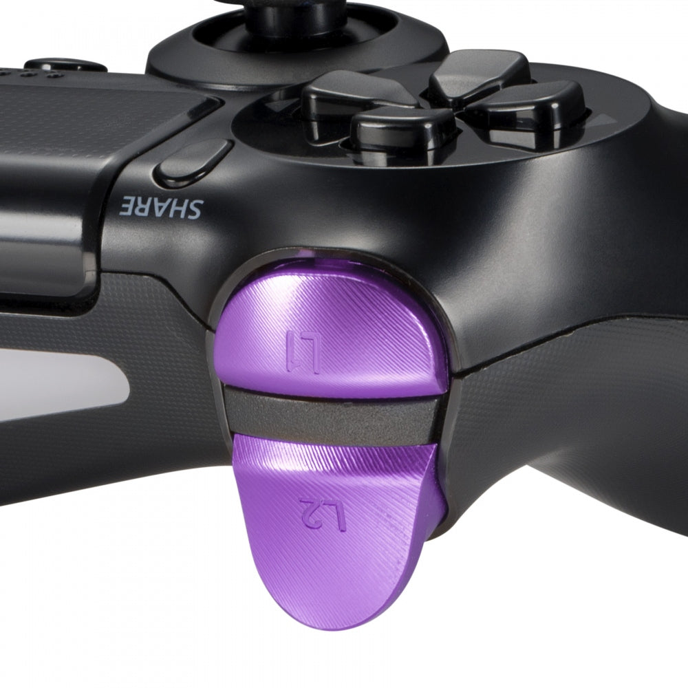 eXtremeRate Metal Purple Custom Button & Trigger Kit for PS4 Controller - R1 L1 R2 L2 Replacement Parts | Gaming Accessories for Enhanced Playstation 4 Gameplay
