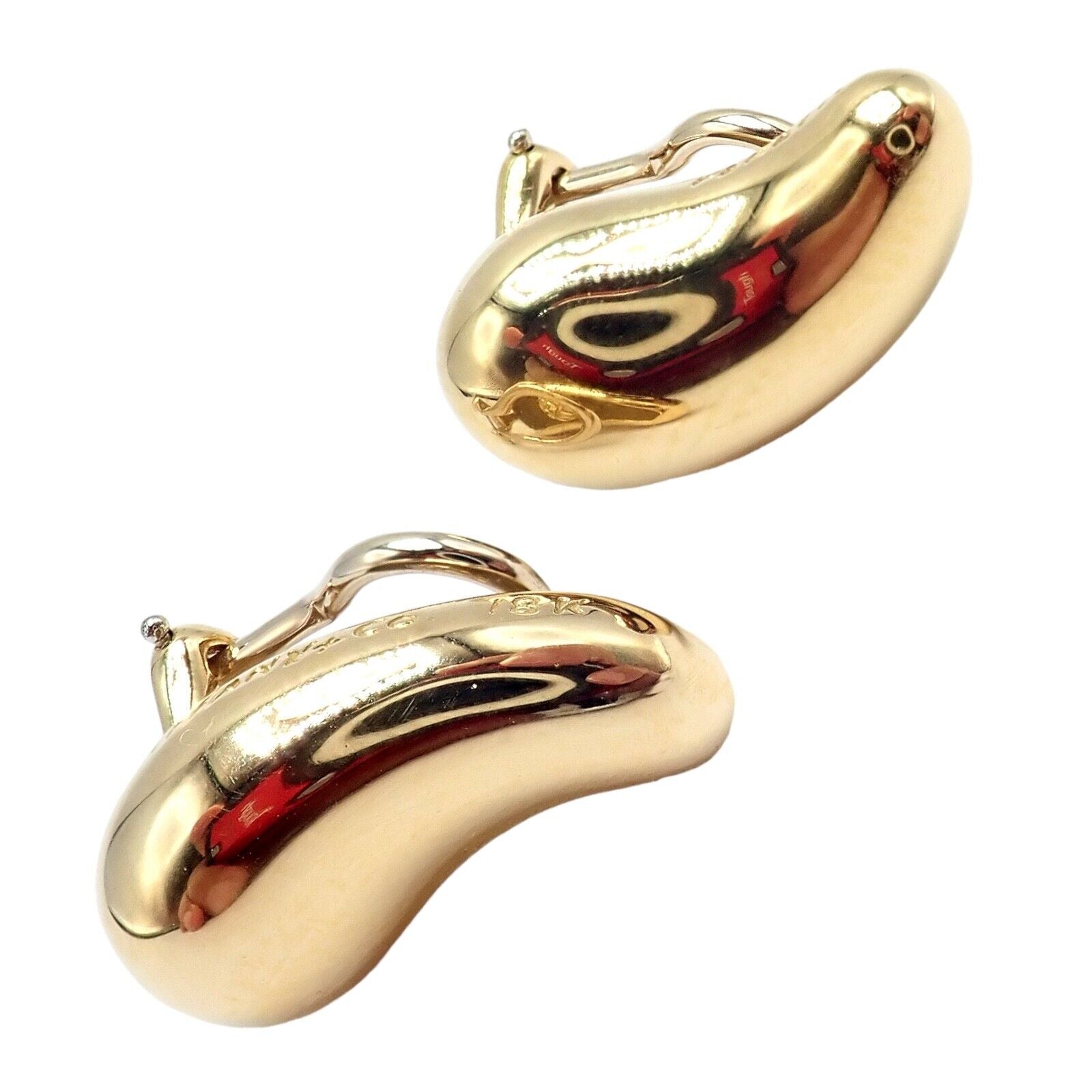 Authentic Tiffany & Co Peretti 18k Yellow Gold Teardrop Earrings for Women - Luxury Fine Jewelry Gift for Anniversary, Birthday & Special Occasions - Elegant Dangle Earrings for Party, Wedding & Evening Wear