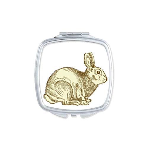 DIYthinker Easter Religious Festival Bunny Culture Mirror - Portable Compact Pocket Makeup Mirror with Double Sided Glass - Perfect for Travel, Home Vanity & Gift Giving