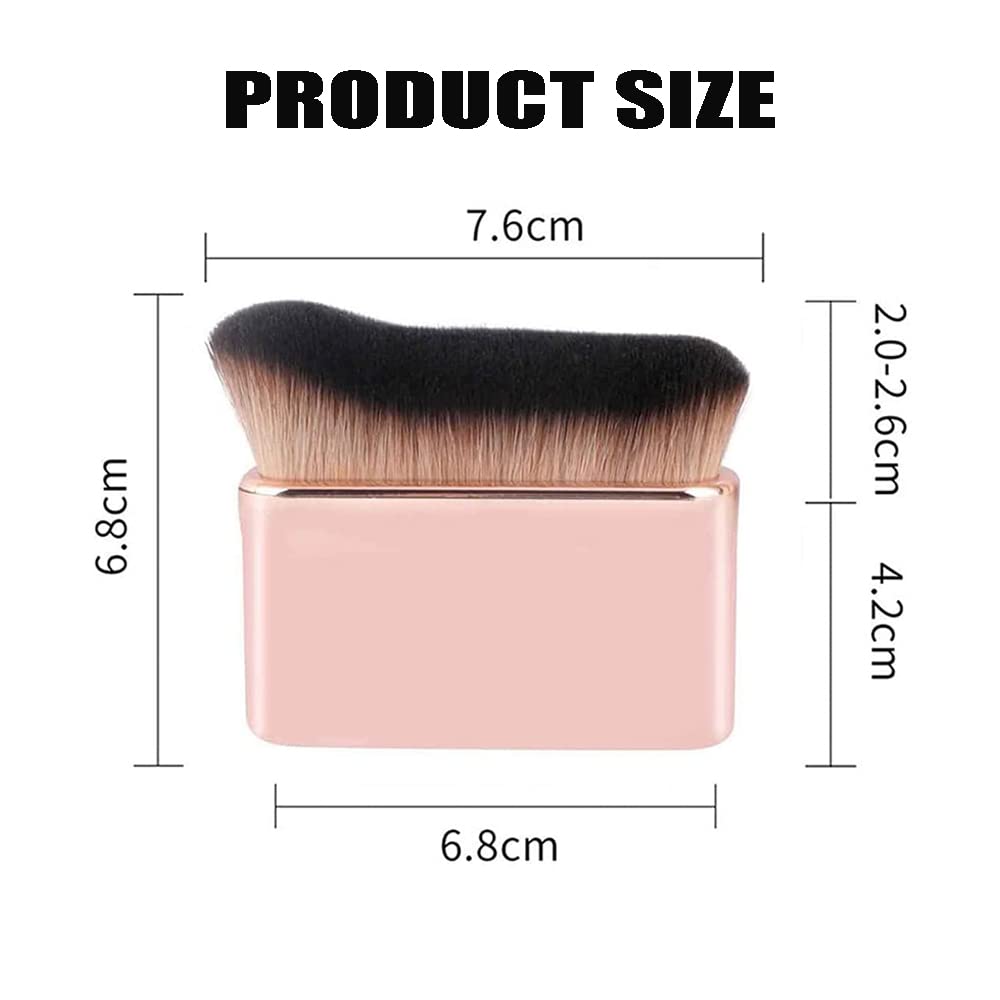 **Professional Siren Makeup Brush Set - Flat Top Kabuki Foundation Brush for Liquid Makeup (2Pcs, Mix) - Perfect for Flawless Blending & Airbrush Finish**
