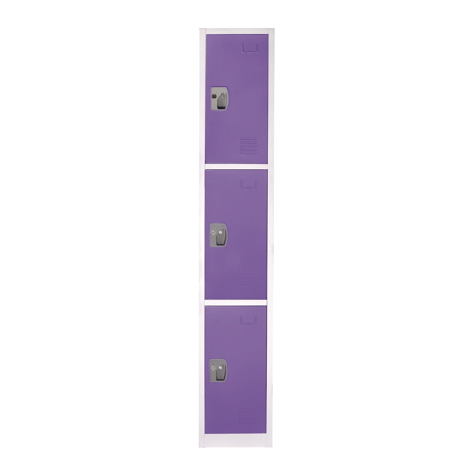 AdirOffice 3-Compartment Steel Storage Locker - 12