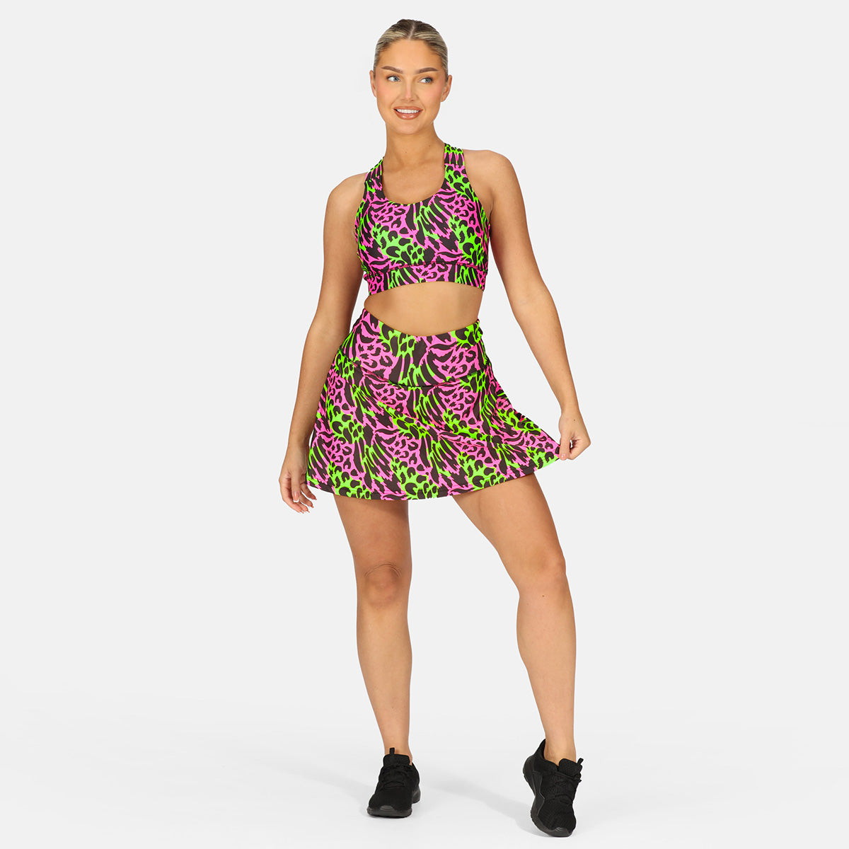 Feline Fusion Skort - Women's Stylish Skirt Shorts Hybrid for Casual Wear, Workout & Tennis | Comfortable & Breathable Activewear for Everyday Use