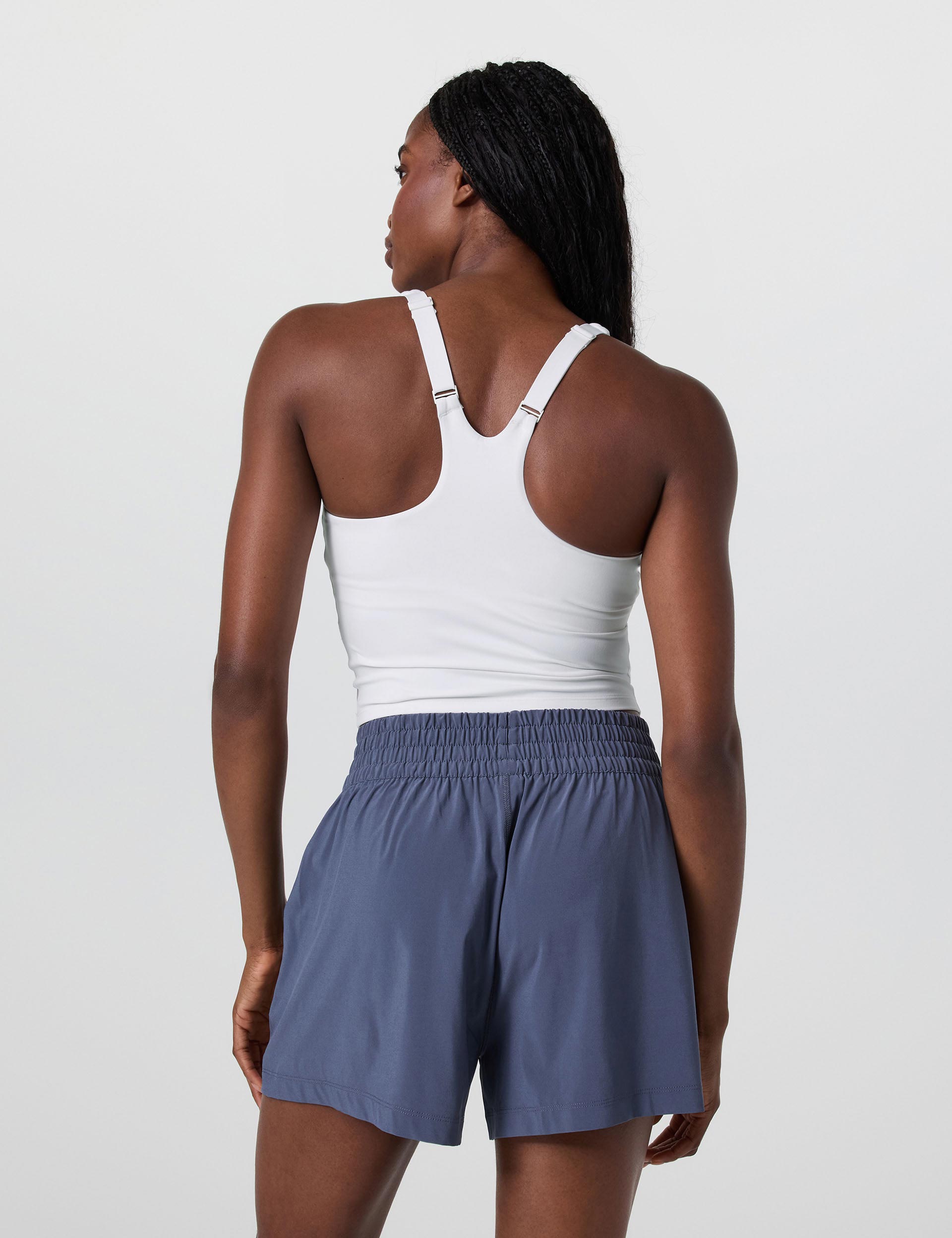 Dynamic Tank Top for Women - Soft & Stretchy White Workout Shirt - Perfect for Yoga, Gym & Casual Wear
