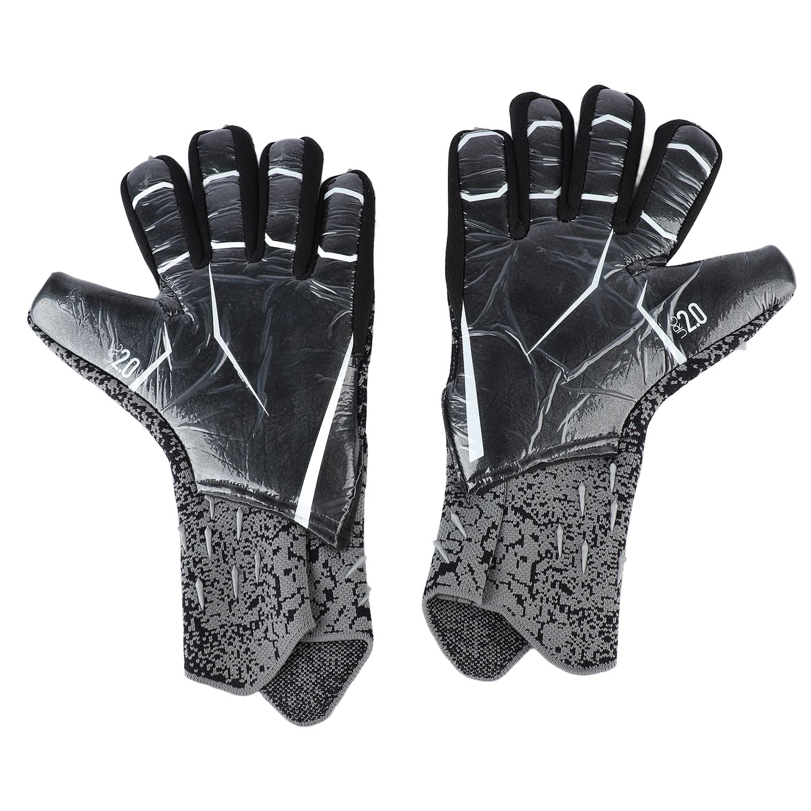 UBERSWEET® Professional Breathable Soccer Goalie Gloves - PU Leather Goalkeeper Gloves for Men & Women (Size L) - Perfect for Training, Matches & Outdoor Sports