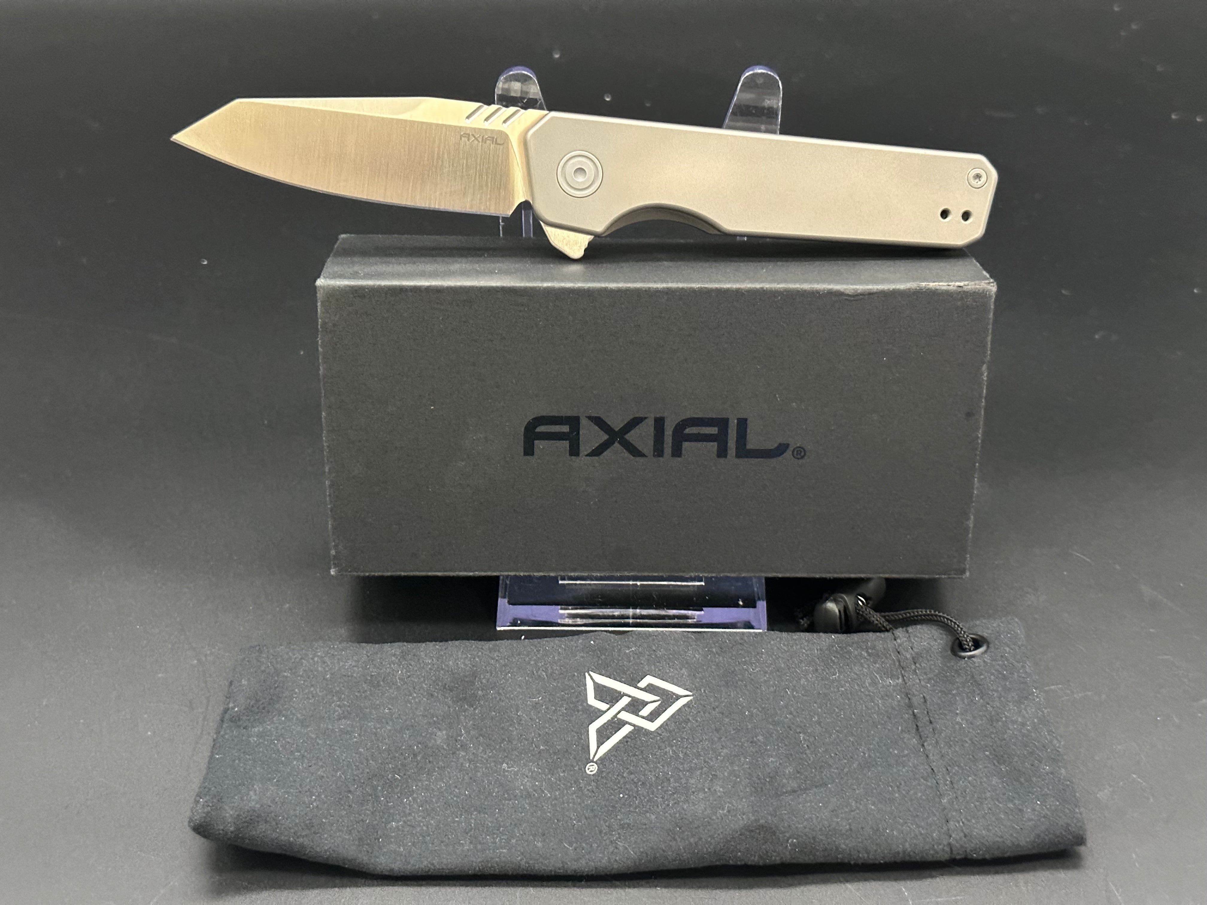 Premium Axial Enzi Frame Lock Flipper Knife - Tactical EDC Pocket Knife with Smooth One-Hand Opening - Perfect for Outdoor Camping, Hiking & Everyday Carry