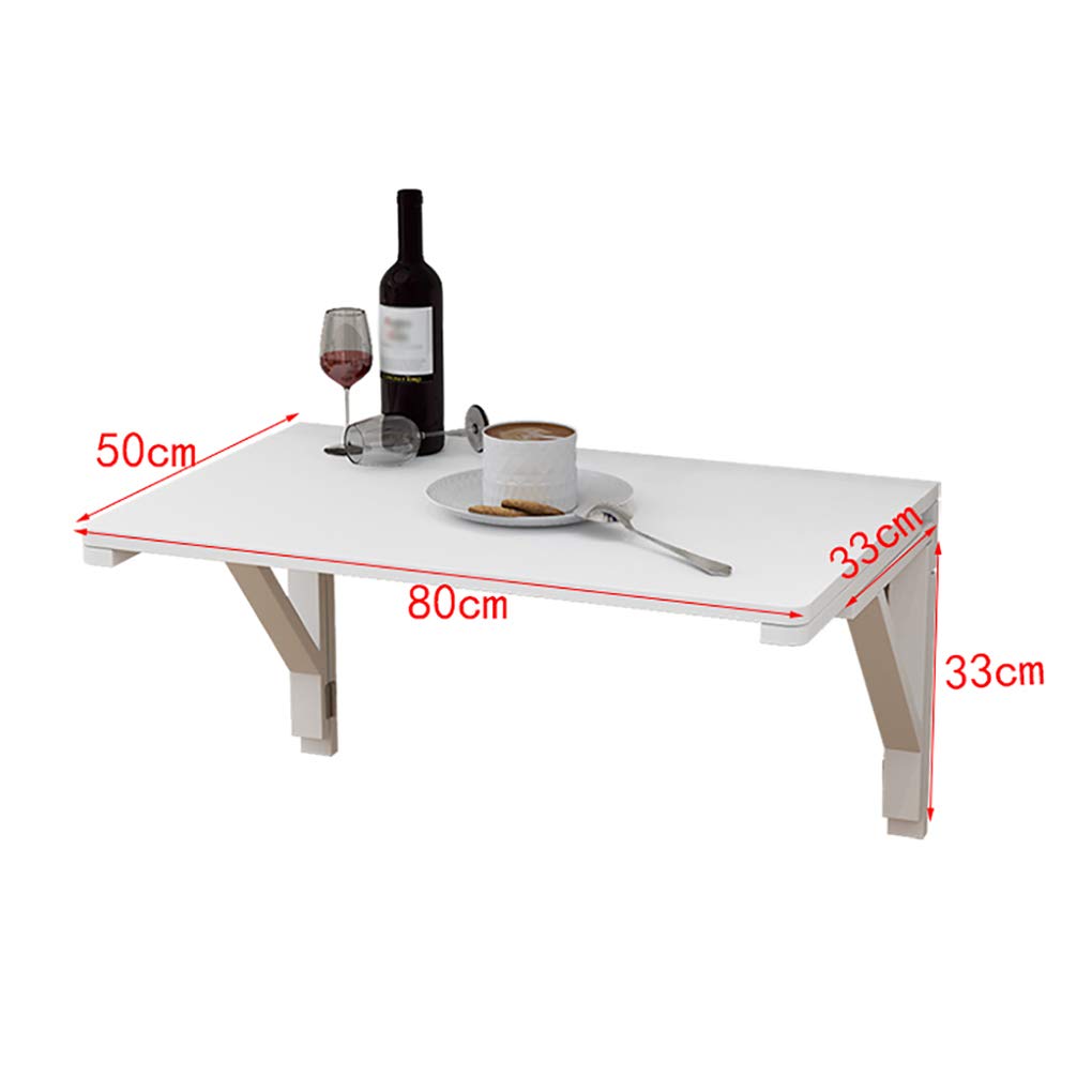 Wall-Mounted Folding Desk - Solid Wood Drop Leaf Table for Dining, Study & Kitchen | Space-Saving Computer Desk & Learning Table | Multiple Size Options | Perfect for Small Apartments, Home Offices & Compact Spaces