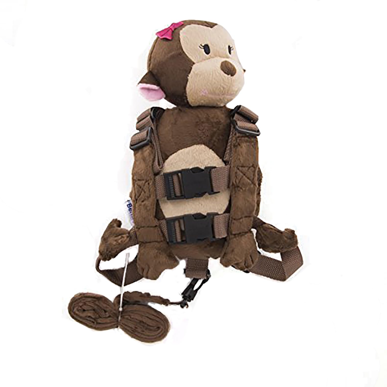 2 in 1 Toddler Safety Harness Backpack with Leash - Adjustable Walking Reins for Kids 1-3 Years Old | Cute Orangutan Design for Girls & Boys | Perfect for Park, Shopping & Travel Safety