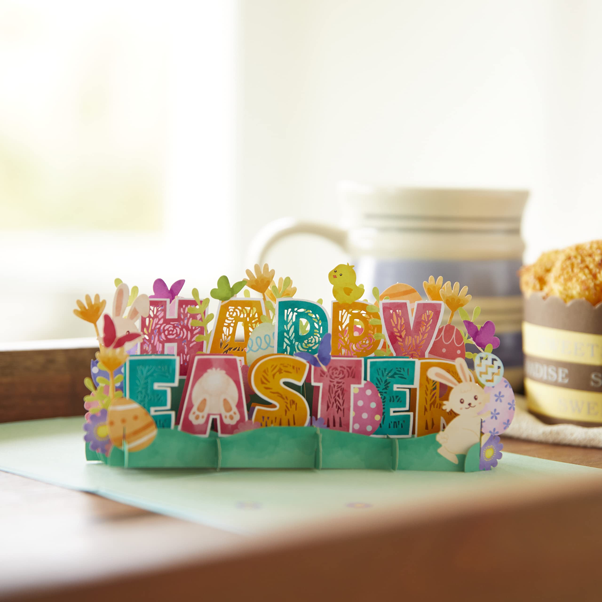 Lovepop Happy Easter 3D Pop-Up Greeting Card – Handcrafted Easter Card for Women – 5