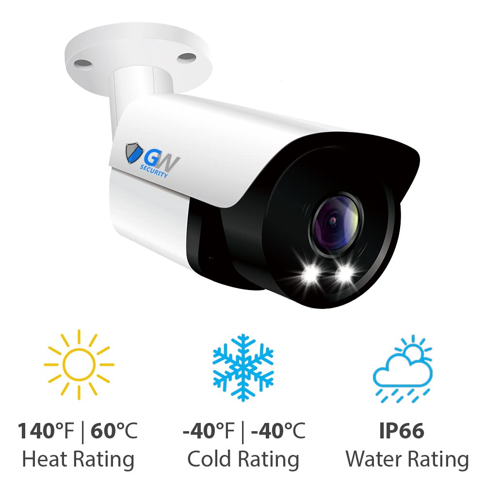 GW Security 16 Channel 12MP NVR H.265+ 4K Full-Color Night Vision Security Camera System with 16 UltraHD 8MP IP PoE Outdoor Cameras | Two-Way Audio, Smart AI Human & Vehicle Detection | Ideal for Home Security, Business Surveillance & Property Protection