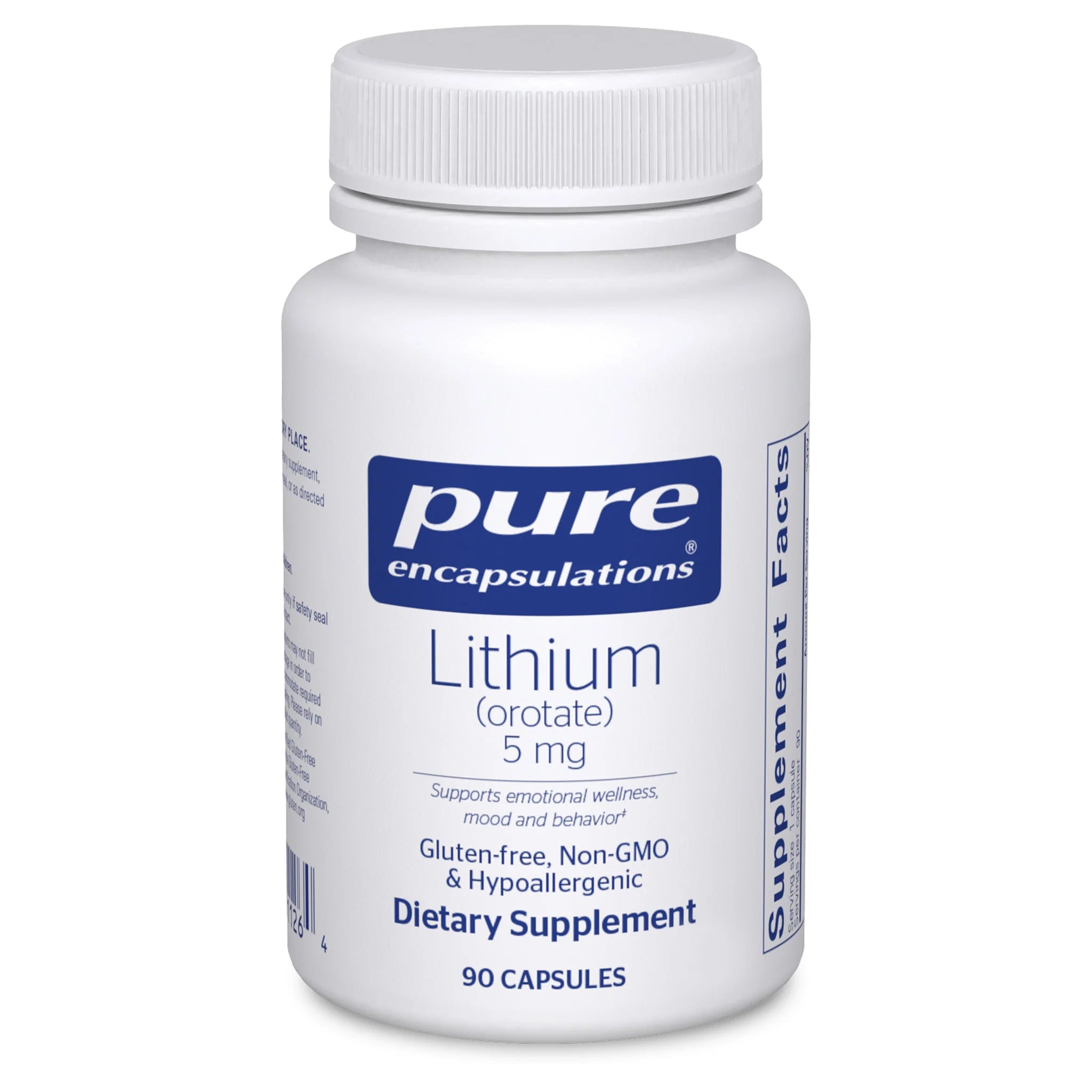 Premium Lithium Orotate 5mg Supplement - Supports Mood Balance & Cognitive Health - Ideal for Stress Relief & Mental Clarity