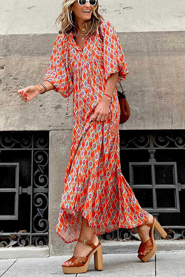 Stylish Puff Sleeve Tiered Midi Dress for Women | Floral Summer Dress for Parties, Weddings & Date Nights