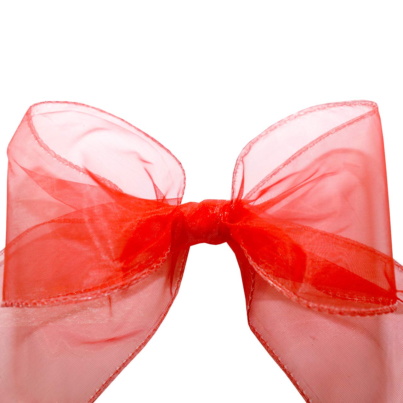 Morex 2.5-Inch Wired Chiffon Ribbon - 20 Yards Spool (Red) - Perfect for Gift Wrapping, Wedding Decorations, DIY Crafts and Hair Bows