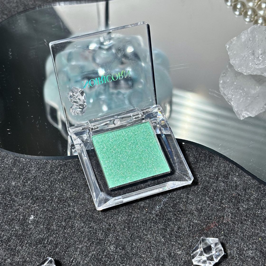 NOIRICORN Lulicore Duochrome Eyeshadow Palette - #Mint Whisper Shimmer & Glitter Makeup for Party, Night Out & Special Occasions