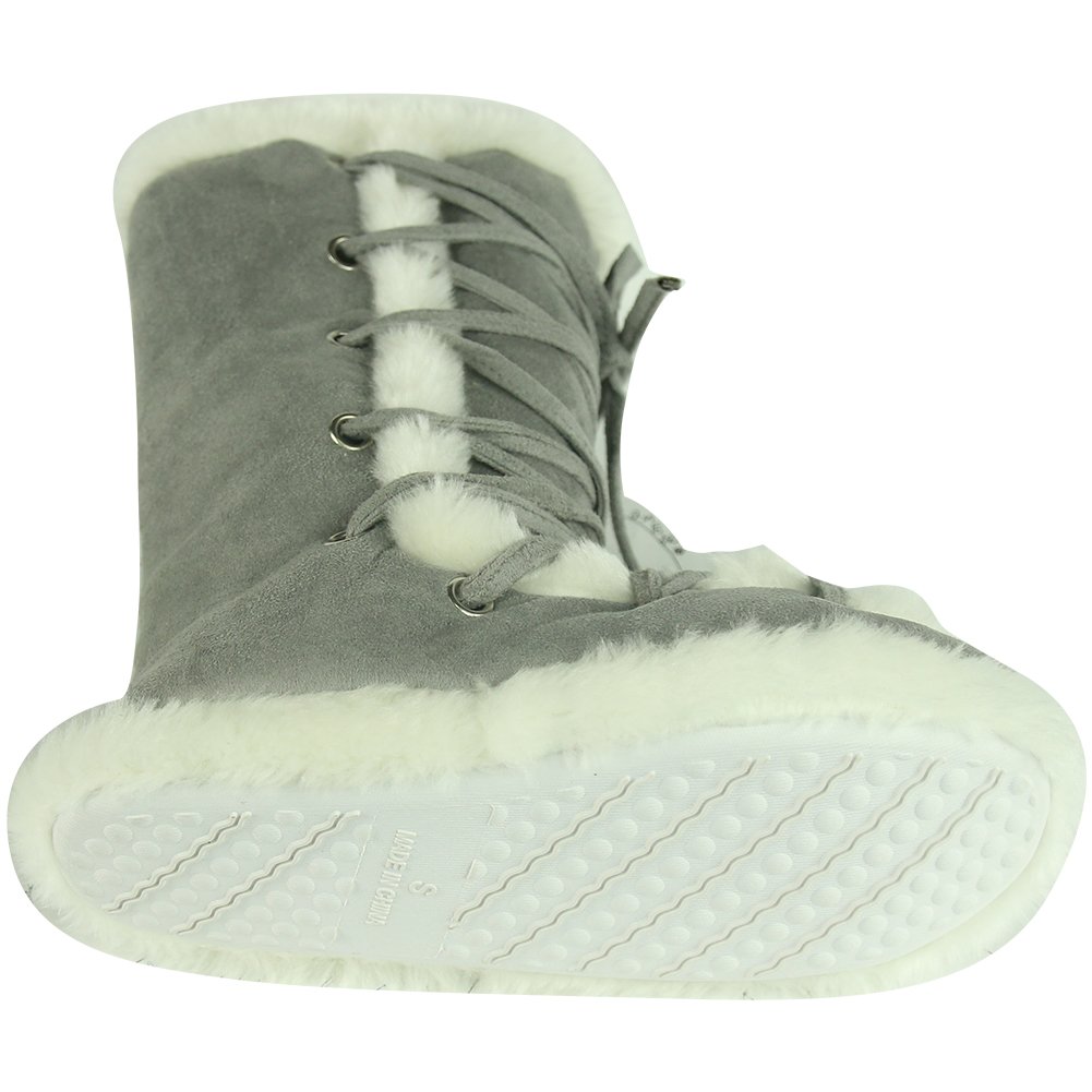 Women's Winter Warm Faux Fur Indoor House Boot Slippers - Cozy Non-Slip Home Shoes for Women - Perfect for Lounging, Relaxing & Keeping Feet Warm in Cold Weather