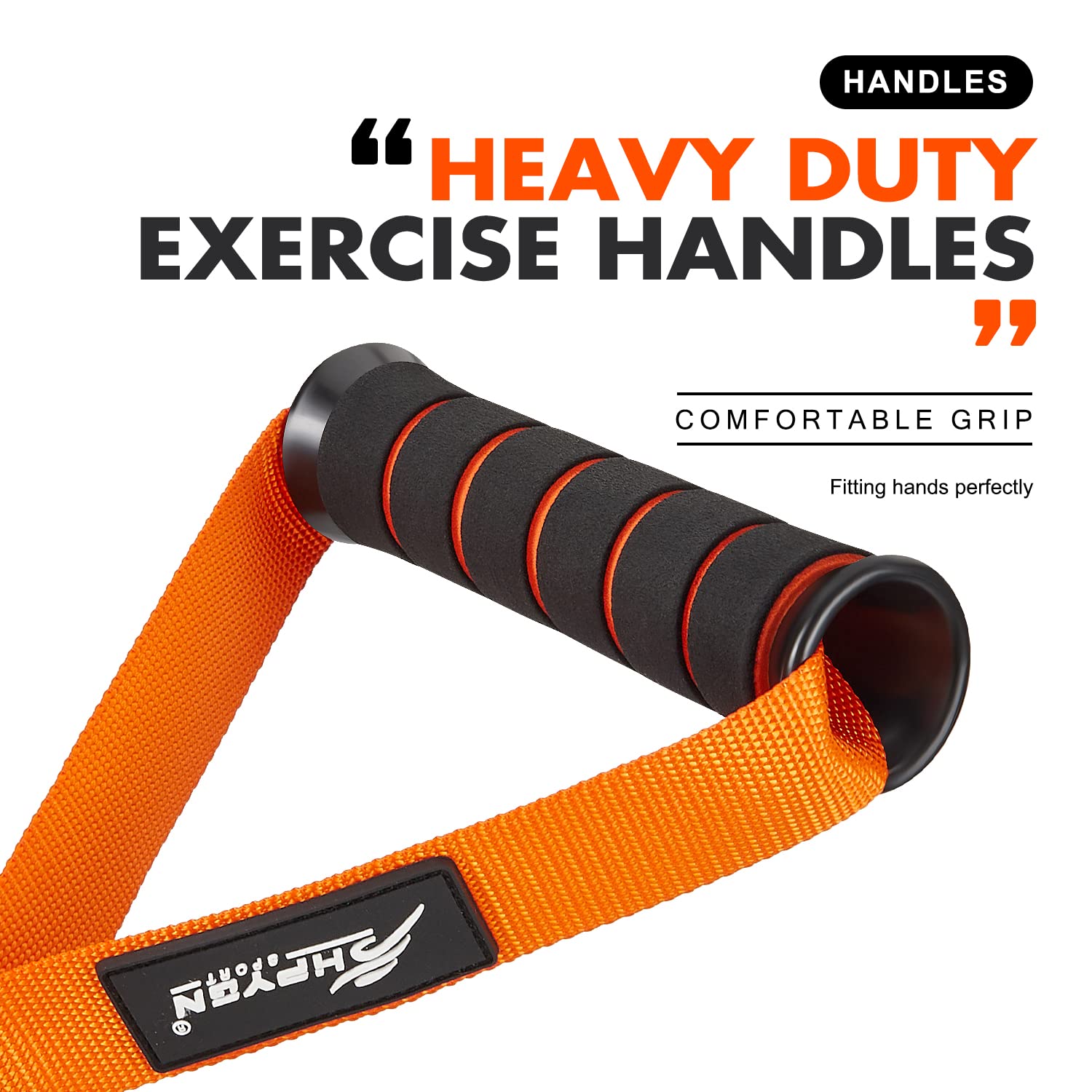 HPYGN Cable Machine Handles - Heavy Duty Exercise Handles for Resistance Bands & Cable Training | Compatible with Pulley Systems & Home Gym Equipment | Perfect for Strength Training, CrossFit & Functional Workouts