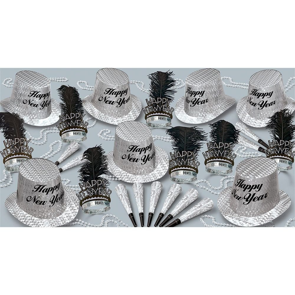 Shindigz New Year Diamond Party Supply Pack - 100-Piece Glittering Party Decorations for NYE Celebrations, Birthdays & Special Events
