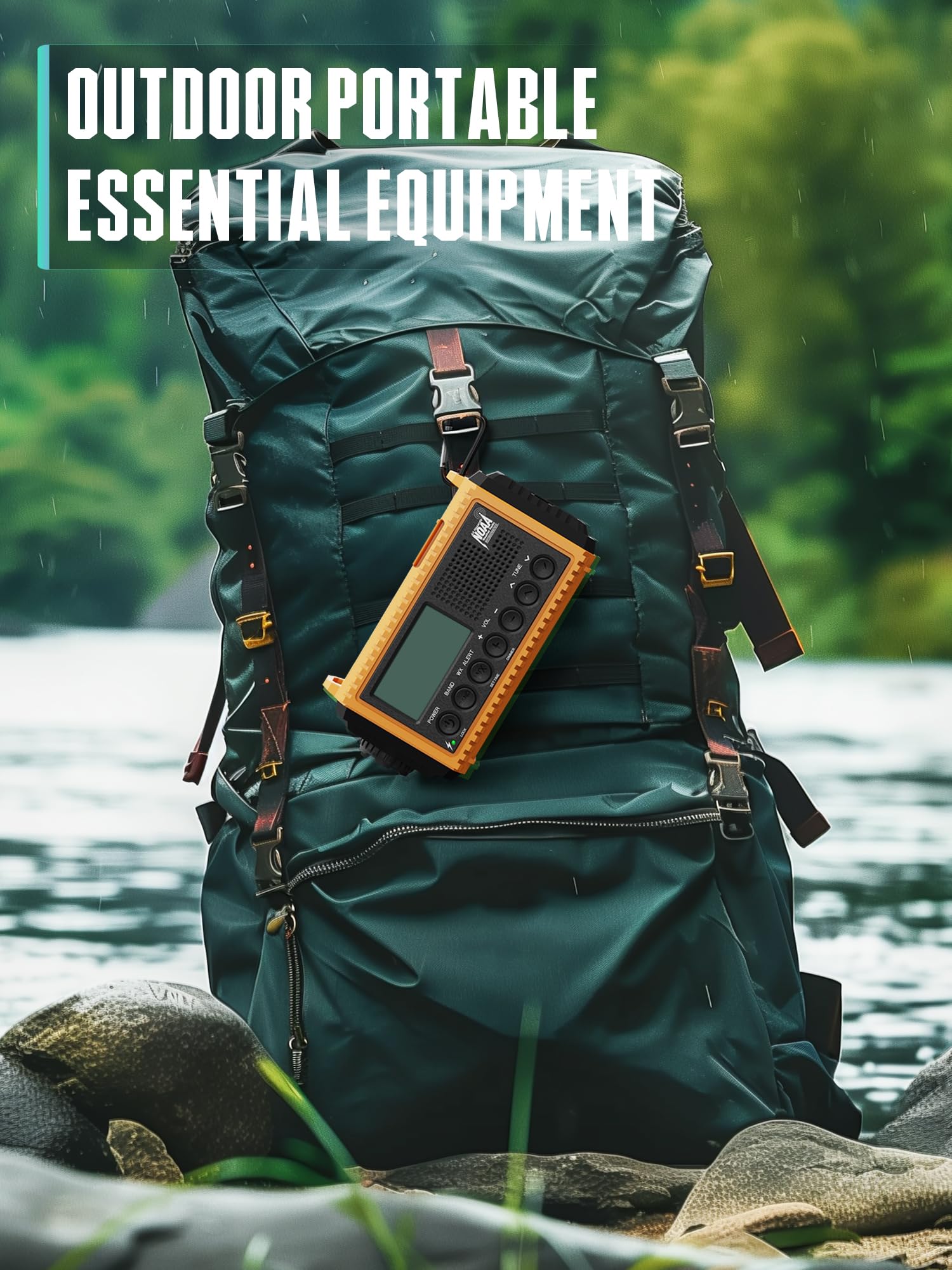 **18500mAh Solar Hand Crank Emergency Weather Radio - AM/FM/NOAA Shortwave Portable Radio with Phone Charger, Flashlight, Reading Lamp, SOS Alert & Headphone Jack - Perfect for Outdoor Camping, Hiking & Emergency Survival**