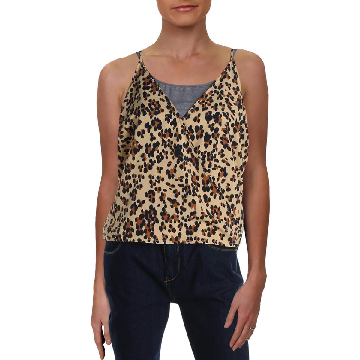 Women's Animal Print Wrap Top - Stylish & Comfortable Blouse for Casual Outings, Date Nights & Office Wear