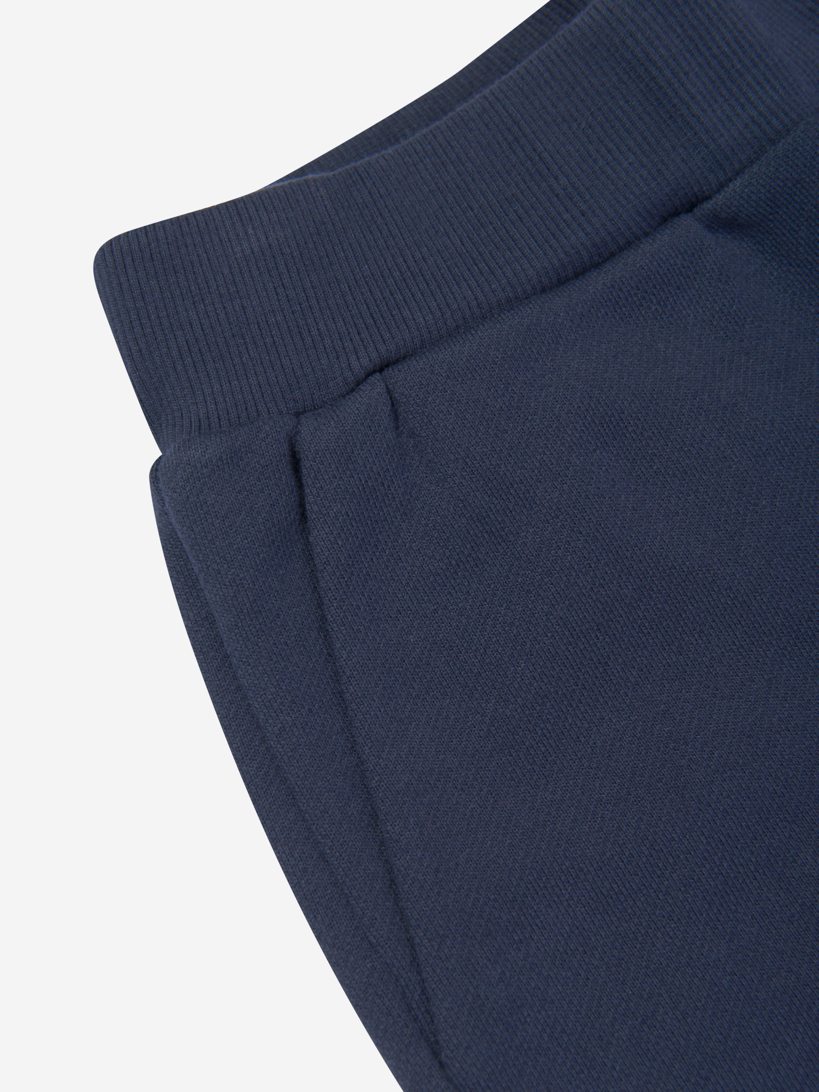 Balmain Boys Logo Jersey Shorts - Blue Cotton Athletic Shorts for Kids | Perfect for Sports, Play & Casual Wear