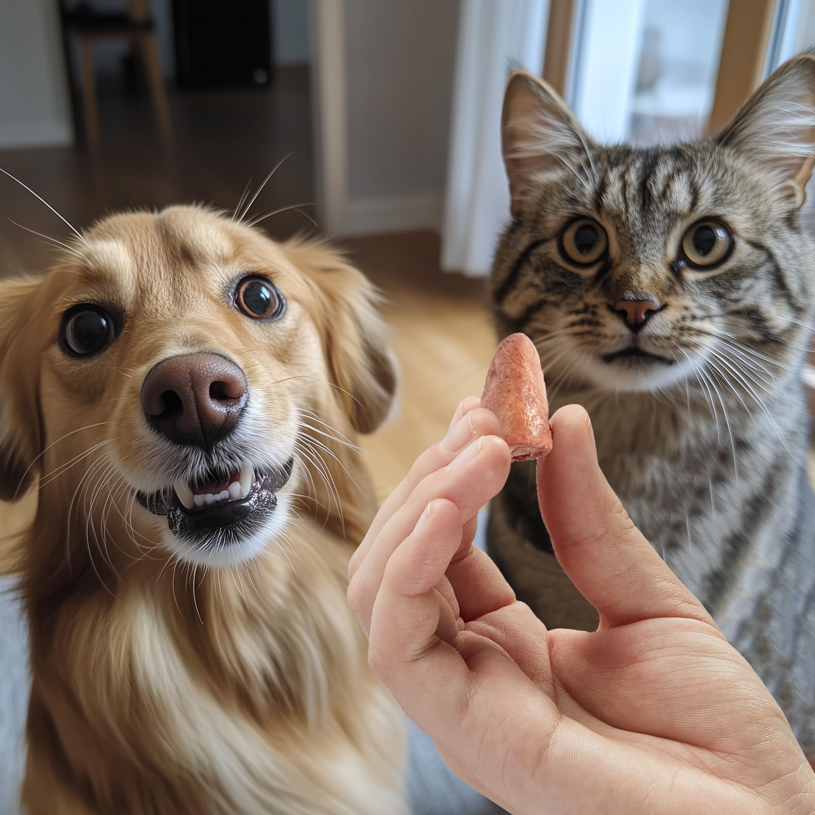 Premium Freeze-Dried Chicken Hearts for Dogs & Cats - Single Ingredient High Protein Pet Treats, Training Rewards & Food Topper (7.76 oz) - Perfect for Training, Bonding & Mealtime Enhancement
