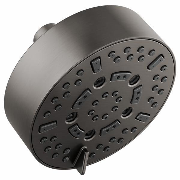 5-Function Round Shower Head with 1.75 GPM Flow Rate - Luxe Steel Finish (Model 87292 SL) by Brizo - Perfect for Spa-Like Bathroom Upgrades and Water-Saving Showers