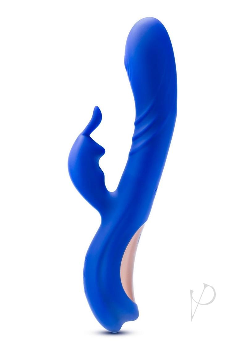 Harper Rechargeable Silicone Rabbit Vibrator - Midnight Blue | Blush Collection | Dual Stimulation for Women | Perfect for Couples & Solo Play | Waterproof & Ultra Quiet