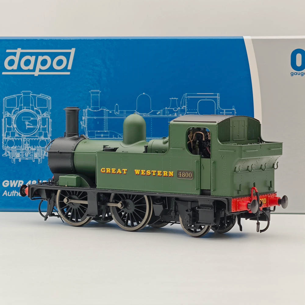 Dapol 7s 006 001 O Gauge 48xx Class GWR Great Western Green 4800 21DCC Model Train - Perfect for Railway Enthusiasts & Collectors, Ideal for Home Layouts & Displays