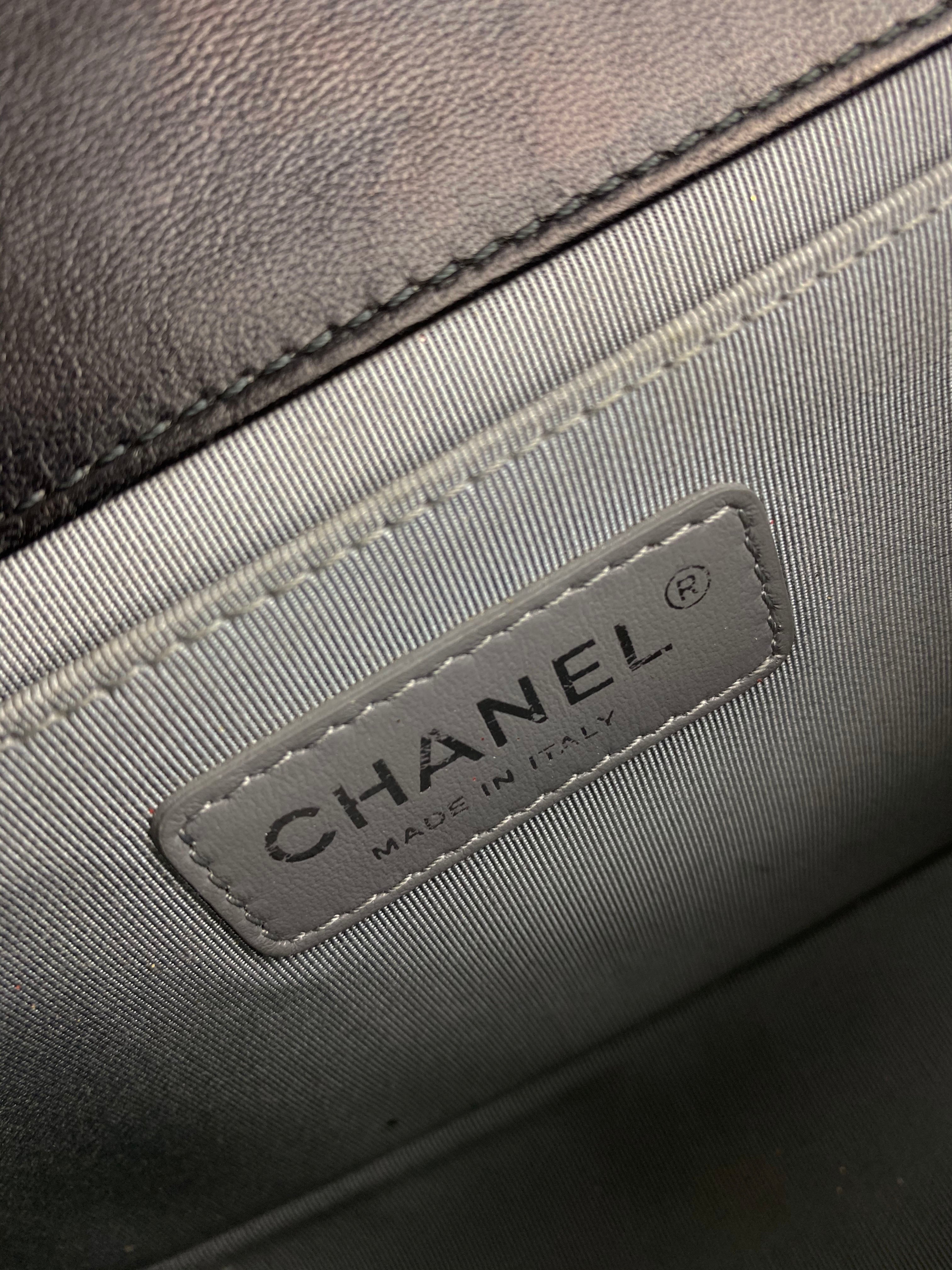 Chanel Boy Lambskin Leather Handbag Black - Luxury Designer Crossbody Bag for Women | Perfect for Evening Events, Parties & Special Occasions