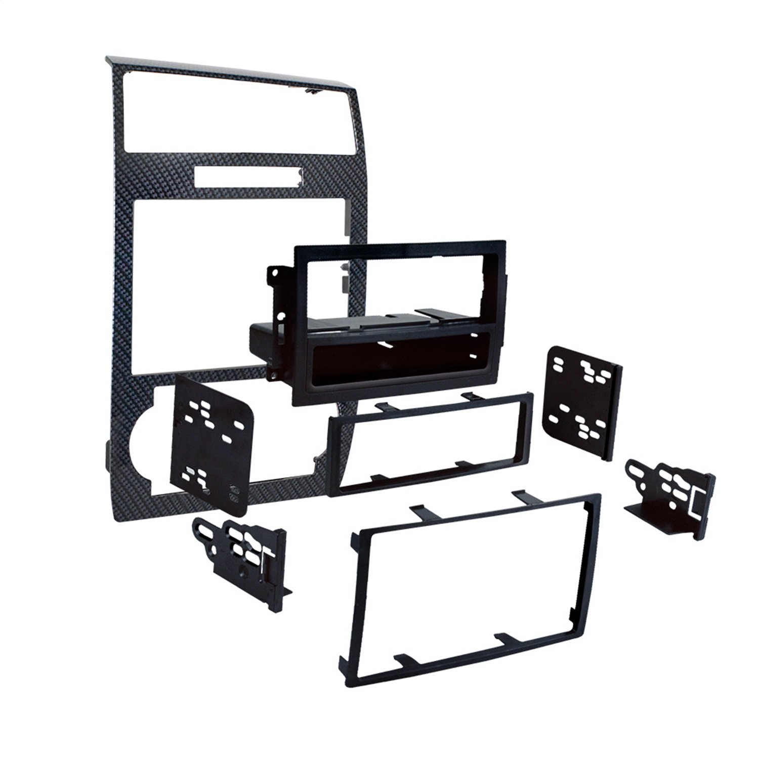 Metra Electronics 99-6519CF Carbon Fiber Single/Double DIN Dash Kit for 2005-2007 Dodge Charger & Magnum - Perfect for Car Audio Upgrades & Custom Installations