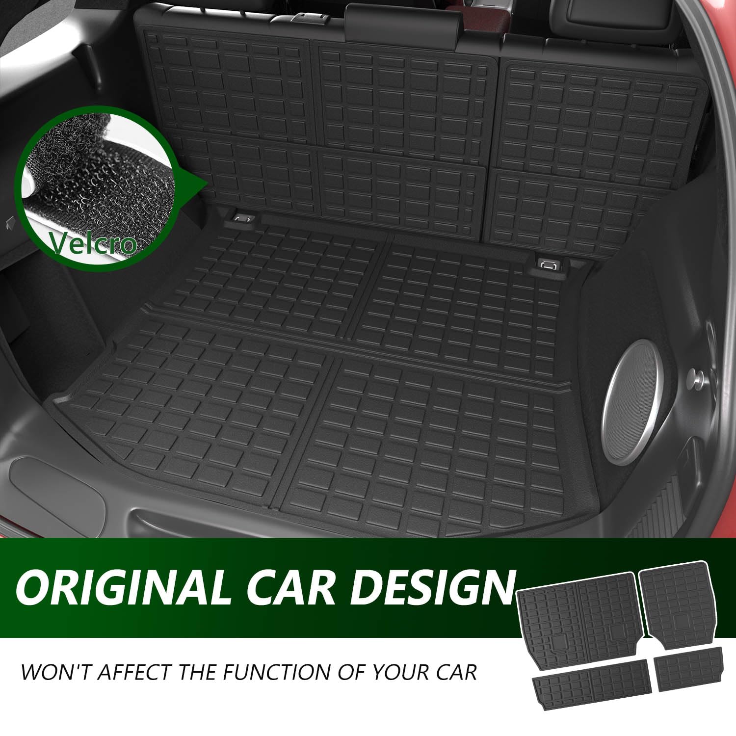 Premium All-Weather Floor Mats & Cargo Liner Set for 2011-2021 Jeep Grand Cherokee - Heavy Duty Trunk Mat, Backrest Protector & Interior Floor Mats - Perfect for Off-Roading, Camping & Daily Commute