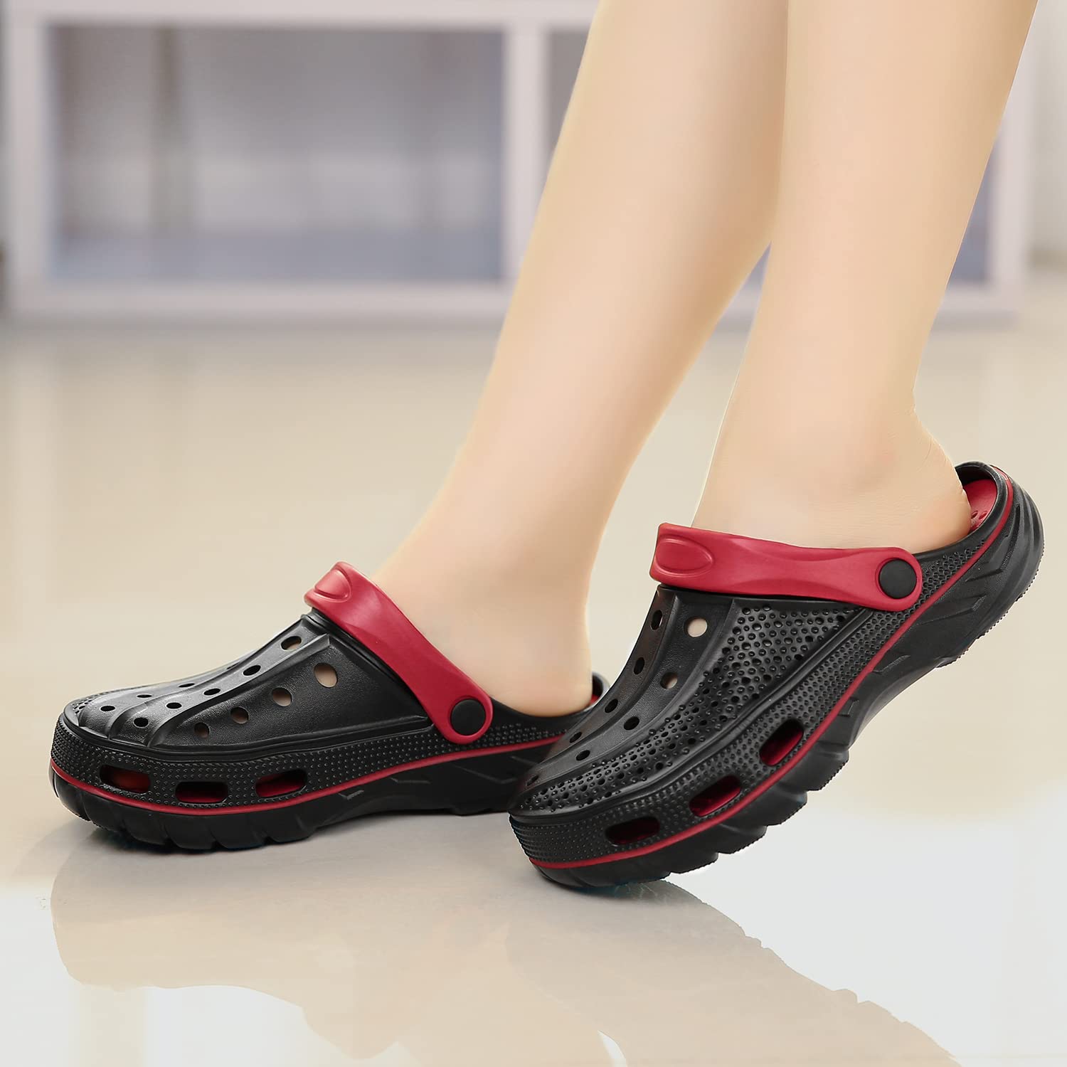 ChayChax Arch Support Clogs for Men & Women - Slip-On Garden Shoes with Removable Cushion Footbed - Comfortable Outdoor Beach Slippers for Walking, Gardening & Relaxation