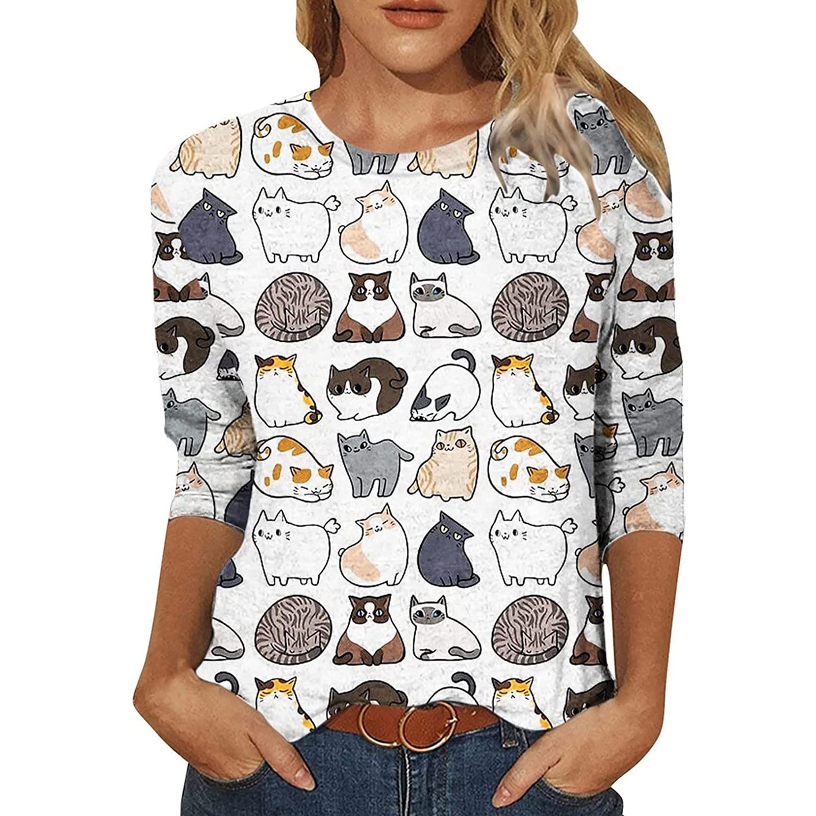 Women's Plus Size Summer Tops with Sleeves - Funny Graphic T-Shirts & Casual Shirts for Women | Perfect for Beach Outings, Vacation Wear & Everyday Comfort