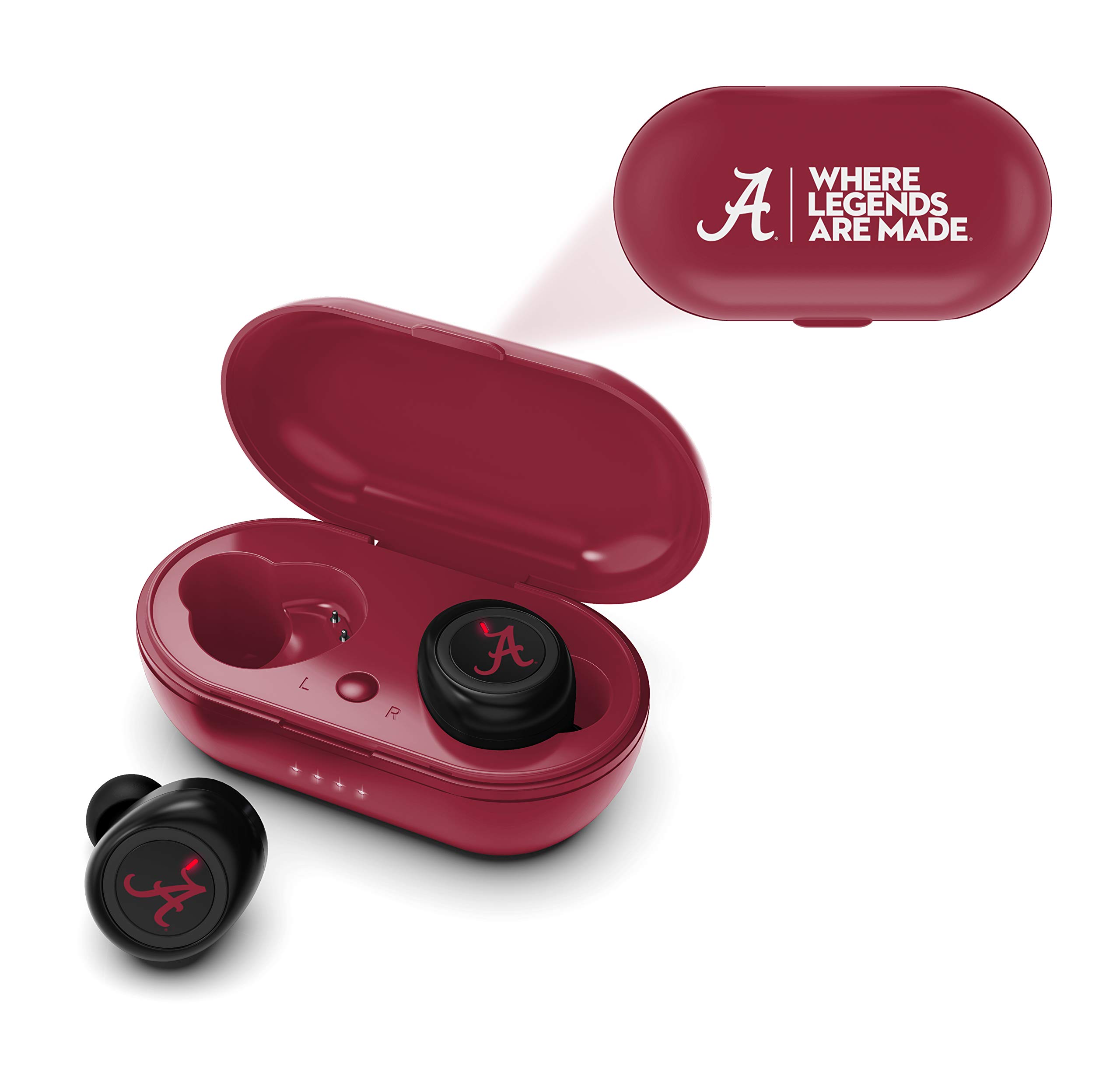 SOAR NCAA True Wireless Earbuds V.2 - Bluetooth 5.0 Headphones with 24H Playtime, IPX5 Waterproof for Sports, Gym & Running - Noise Cancelling Wireless Earbuds for iPhone & Android