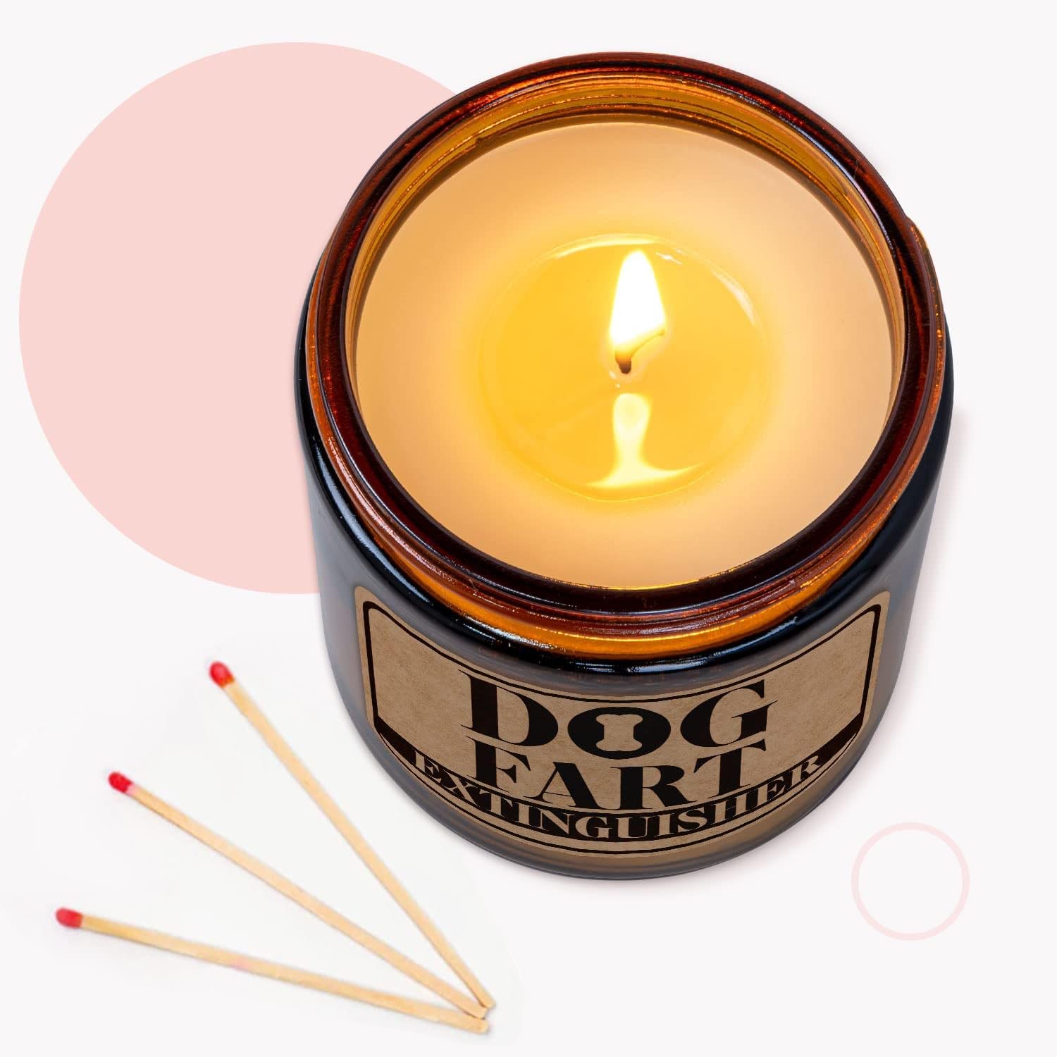Dog Fart Candle - Lavender Scented Dog Mom Gift for Women & Men, Personalized Dog Mama Birthday & Mother's Day Present, Dog Lover Decor Ideas for Home, Office, and Spa Relaxation
