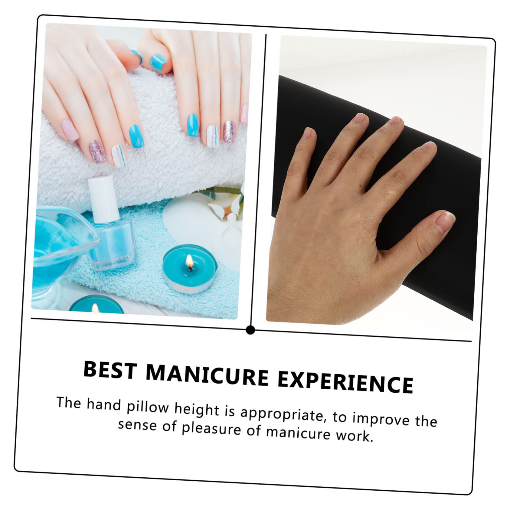 FOMIYES Nail Art Hand Rest Pillow - Ergonomic Hand Support Cushion for Manicure, Gel Polish & Nail Extensions - Perfect for Salon Professionals & DIY Nail Artists at Home