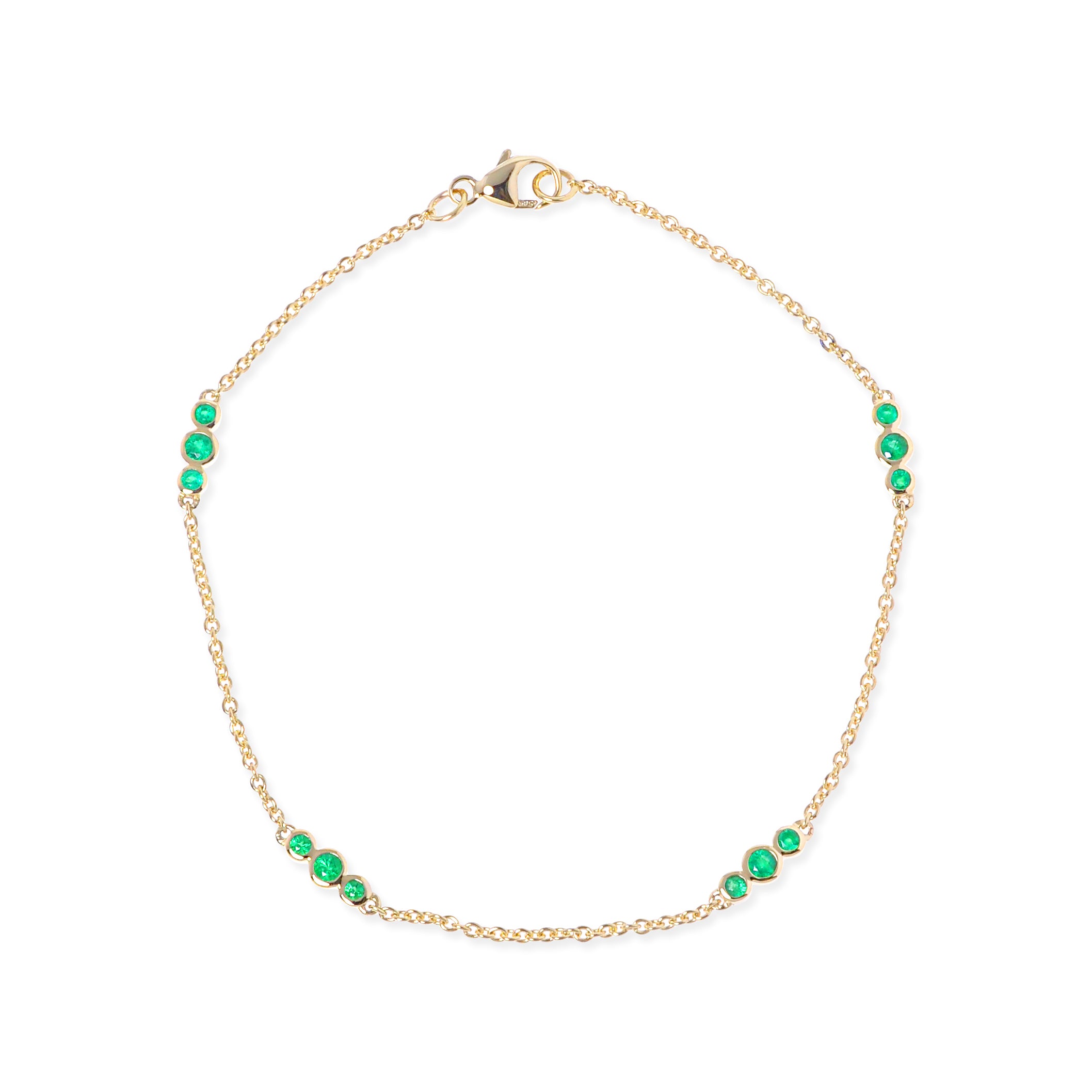Emerald Triplet Bracelet for Women - Elegant Green Gemstone Jewelry Gift for Mom, Sister, Wife | Perfect for Weddings, Anniversaries & Special Occasions