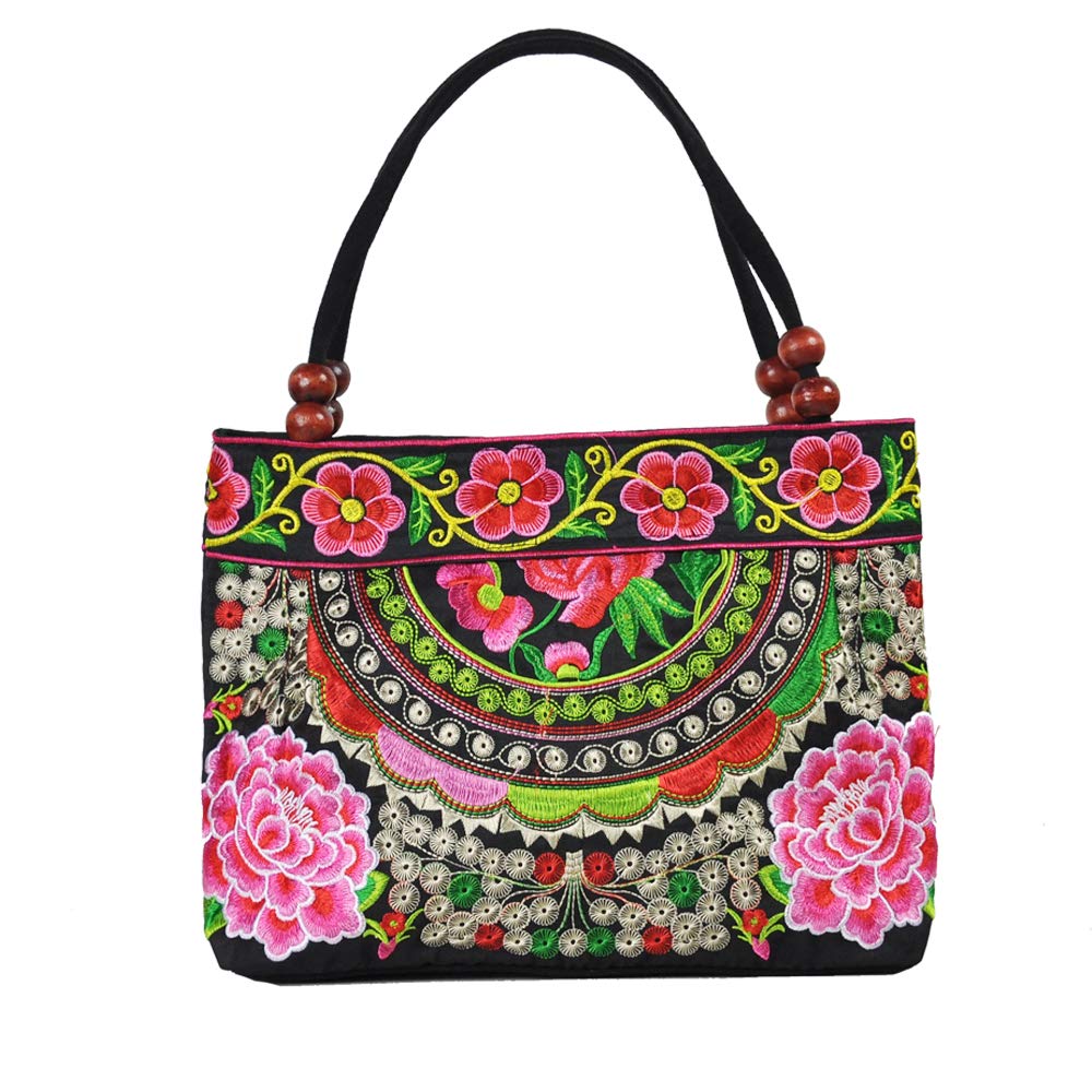 Vintage Embroidered Floral Hobo Tote Bag for Women - Stylish Shoulder Handbag with Unique Design, Perfect for Daily Use, Shopping, Travel & Casual Outings