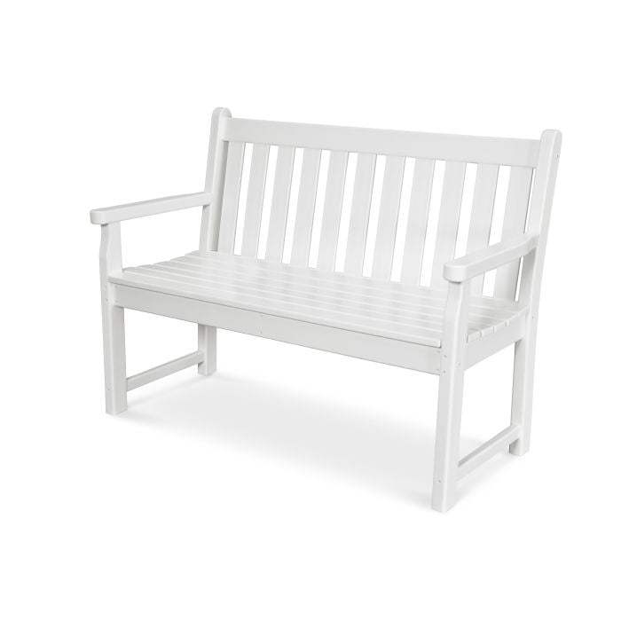 POLYWOOD Traditional 48-Inch Outdoor Garden Bench - Durable & Weather-Resistant for Patio, Deck, and Backyard Seating