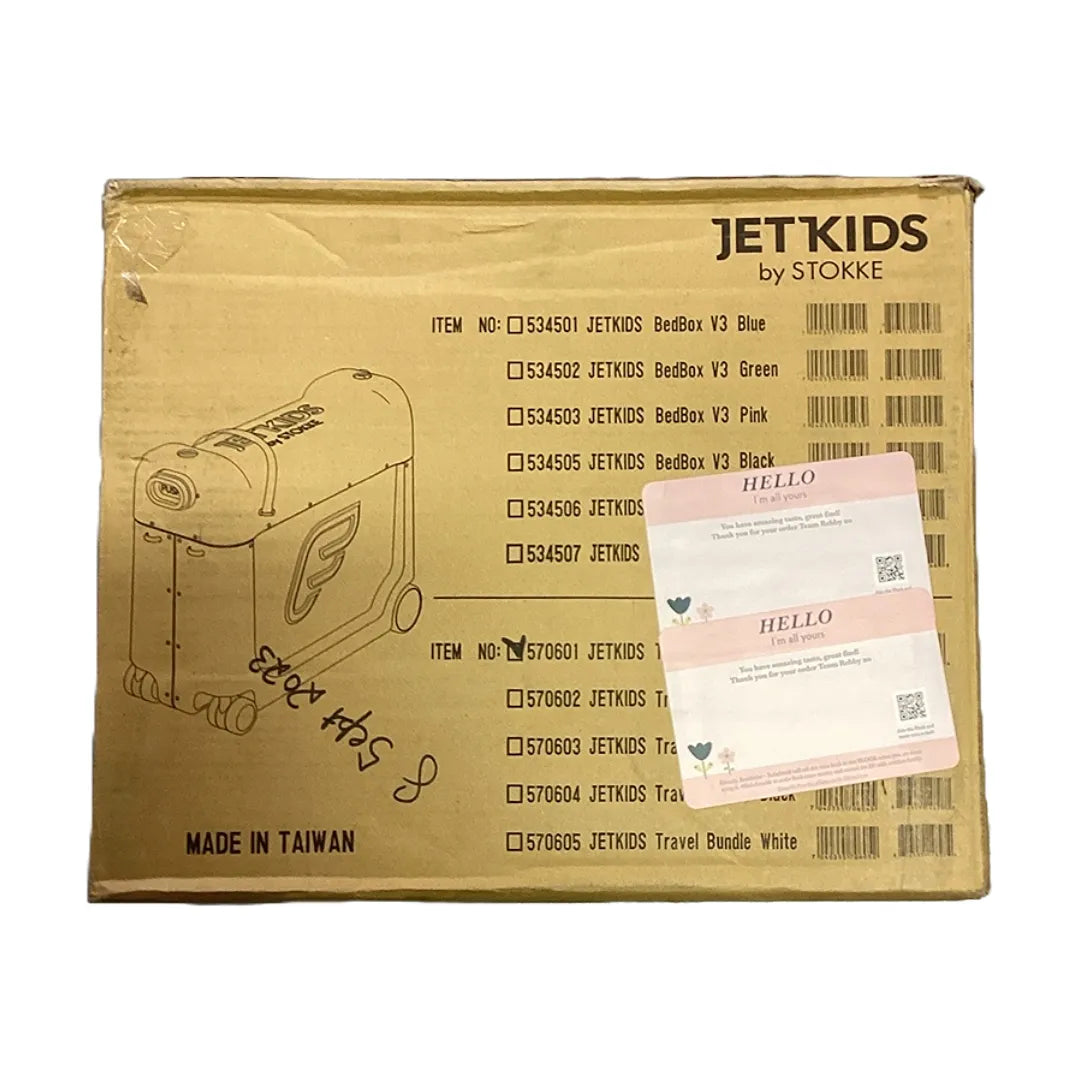 JetKids Travel Bundle - BedBox & Crew Backpack for Kids Airplane Travel, Blue Sky - Perfect for Family Vacations & Long Flights