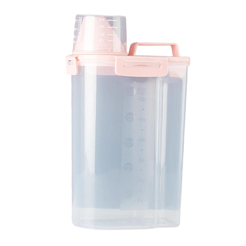Airtight Pet Food Storage Container for Cats & Dogs - Large Pink Bin | Keep Pet Food Fresh & Secure | Perfect for Kitchen, Pantry, or Garage Storage