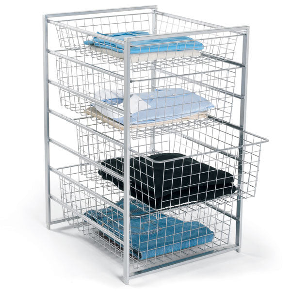 450mm Wide Wire Basket - Heavy Duty Storage Organizer for Kitchen, Bathroom, Garage & Office Organization