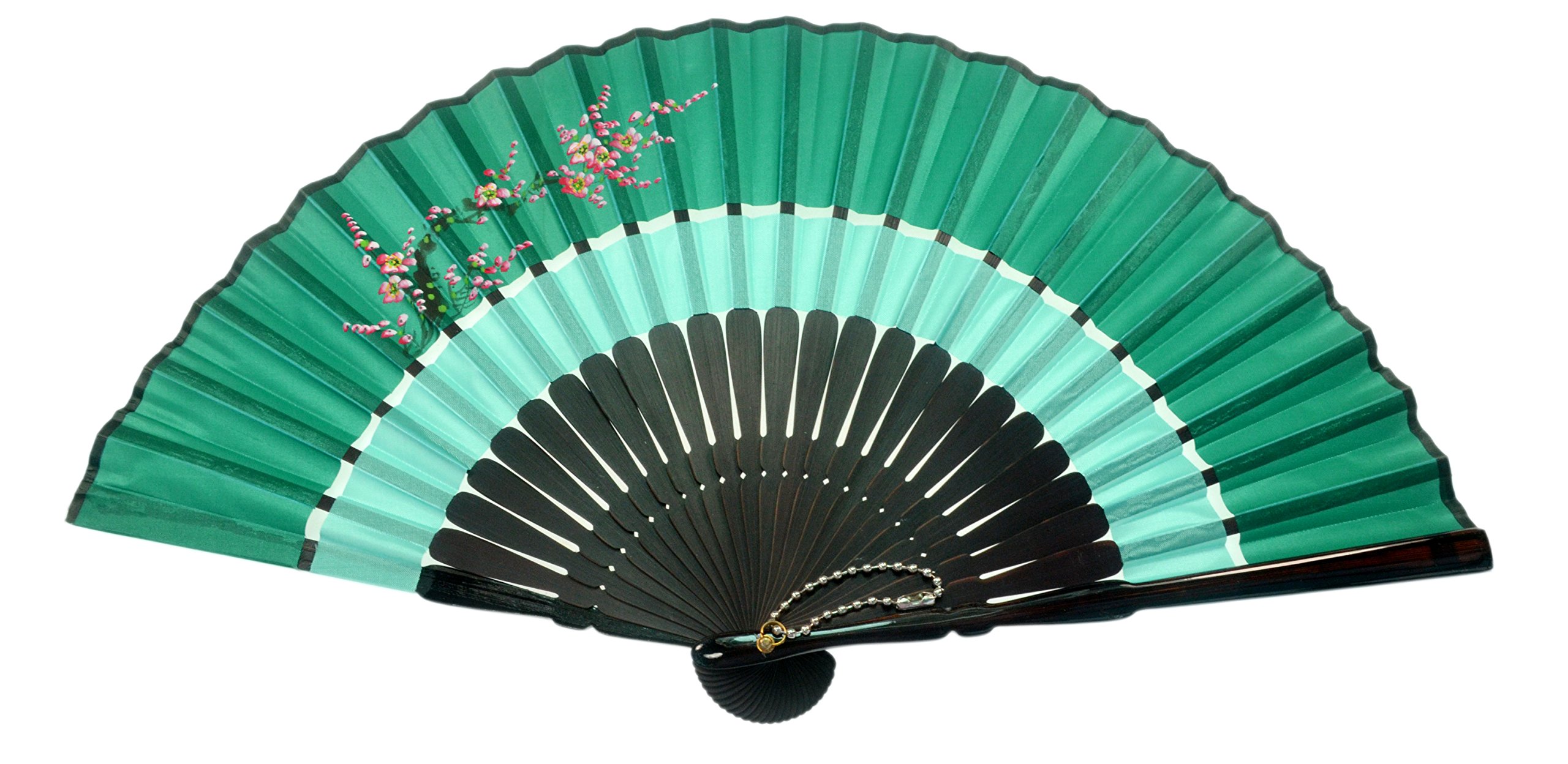 Handmade Japanese Silk Fan - Elegant Traditional Asian Decorative Fan for Home Decor, Wedding, Photo Props & Cultural Events